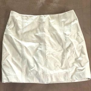 Pink Lily Faux Cream Leather skirt! MEDIUM